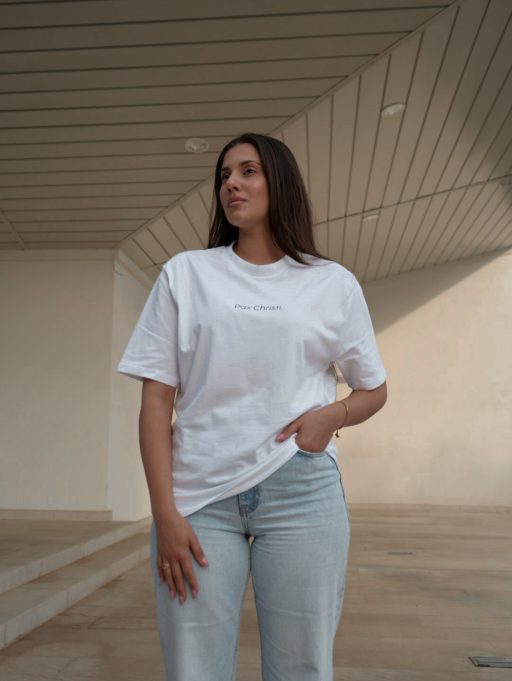 FIL 4:13 Oversize Unisex Majica – Bijela