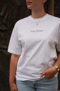 Saved By Jesus Oversize Unisex majica – Bijela